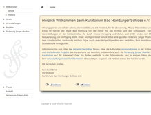 Tablet Screenshot of kuratorium-schloss.de